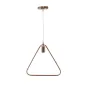 Lampa wisząca Triangle w kolorze miedzi 33x1,5x31,5 cm